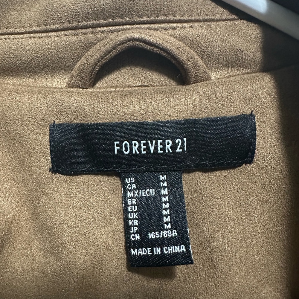 Forever 21 Women's Tan Leather Jacket - Picture 8 of 8